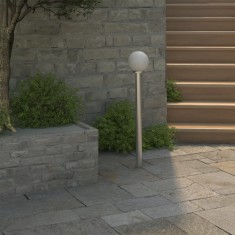 St&amp;acirc;lp de grădină cu 1 bec 110 cm foto