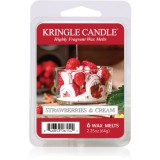 Kringle Candle Strawberries &amp; Cream ceară pentru aromatizator 64 g