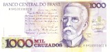 Bancnota Brazilia 1.000 Cruzados (1987-88) - P213b UNC