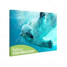 Tablou fosforescent Urs polar foto