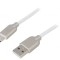 Cablu USB 2.0 USB A la USB C 1m Alb 480Mbps Aurit