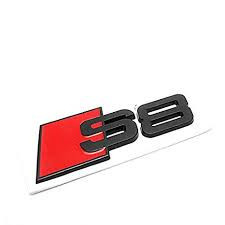 emblema metalica Audi s8 negru mat emblema portbagaj foto