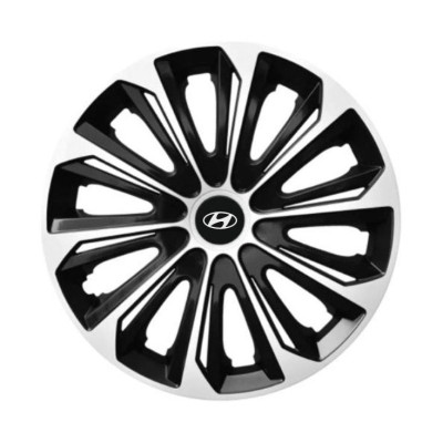 Set 4 capace roti Extra strong silver R15 Compatibil Cu Hyundai foto