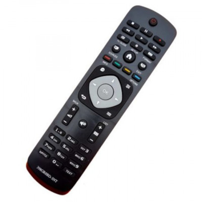 Telecomanda pentru LCD/LED Philips 398GR8BD-3NT, neagra + Suport pentru telecomanda, ElectriX, negru foto