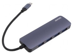 Hub USB 4 Porturi USB-A și USB-C 3.1 Gri 5Gbps