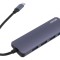 Hub USB 4 Porturi USB-A și USB-C 3.1 Gri 5Gbps