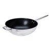 Tigaie wok din inox, 32 cm, inaltime 11 cm, strat antiaderent, consum energetic mic, interior rotunjit, General
