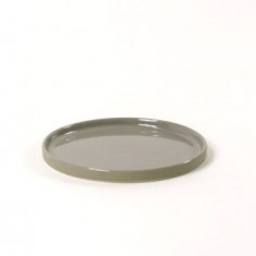 Farfurie - Round 17.5 x 1 cm - Glossy Outside Mat Grey | Kinta