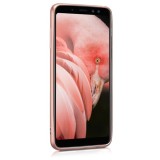 Husa Samsung Galaxy A8 2018, MyStyle Elegance Luxury slim antisoc Rose-Gold