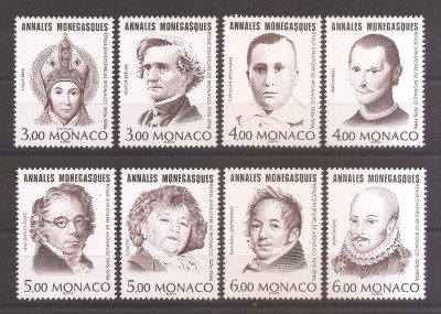 Monaco1996-20 ani de Annales Monegasques-Revista istorică,serie+colita,4 pozeMNH foto