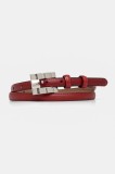 Answear Lab curea de piele femei, culoarea rosu