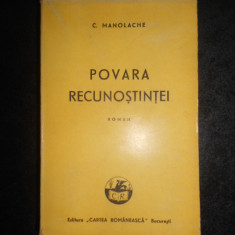 C. Manolache - Povara Recunostintei (1944, prima editie)