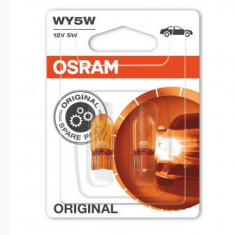 SET 2 BECURI 12V WY5W ORIGINAL BLISTER OSRAM