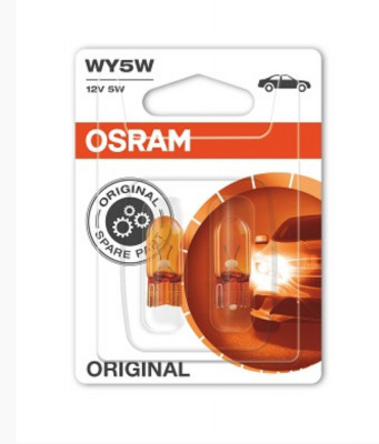 SET 2 BECURI 12V WY5W ORIGINAL BLISTER OSRAM foto