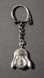 Breloc vechi din Argint 925 - Cap de indian