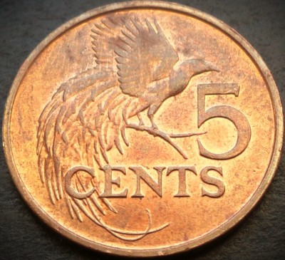 Moneda exotica 5 CENTI - TRINIDAD TOBAGO, anul 2006 * cod 4483 = A.UNC foto
