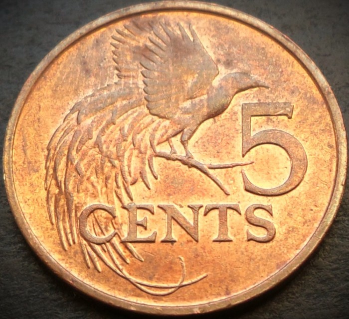 Moneda exotica 5 CENTI - TRINIDAD TOBAGO, anul 2006 * cod 4483 = A.UNC
