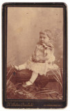 242 - SIBIU, Little Girl, CDV ( 10,5 / 6,5 cm ) - old real Photo