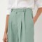 Drykorn pantaloni scurti femei, culoarea verde, neted, high waist