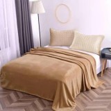 Cumpara ieftin Patura Cocolino Uni Pentru Pat Dublu Maro Deschis -LJJ40