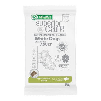 Natures Protection Superior Care White Dogs Hypoallergenic Dental 150 g foto