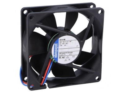 Ventilator axial 24VDC 80x80x25mm 79m3/h 37dBA foto