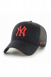 Cumpara ieftin 47brand șapcă MLB New York Yankees culoarea negru, cu imprimeu B-BRANS17CTP-BKN, 47 Brand