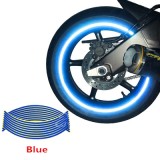 Set 16 ornamente Reflectorizante pentru jante auto, moto, culoare Albastra FAVLine Selection, Oem