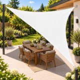 Cumpara ieftin Copertina parasolar triunghiulara ProCart 3x3m, impermeabila, protectie UV 90%, 180 g/mp, alb
