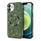 Husa MagSafe pentru Apple iPhone 12, Techsuit, Luxury Glitter, Verde Inchis