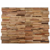 VidaXL Panouri placare pereți, 10 buc., 1,03 m&sup2;, lemn de tec reciclat