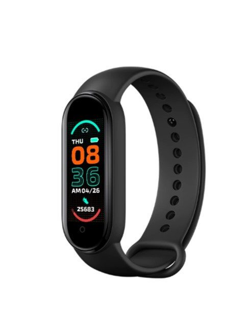 Bratara Fitness BMG L219 M6, notificari apeluri, mesaje, Display color, neagra