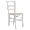 Scaun Paesana - cadru alb - imitatie piele - diverse culori - Alb 21894