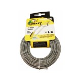 Fir motocoasa, trimmer, insertie metalica, profil rotund, 2.7mmx15m, Gospodarul Profesionist, MC0043.11