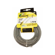 Fir motocoasa, trimmer, insertie metalica, profil rotund, 2.7mmx15m, Gospodarul Profesionist, MC0043.11