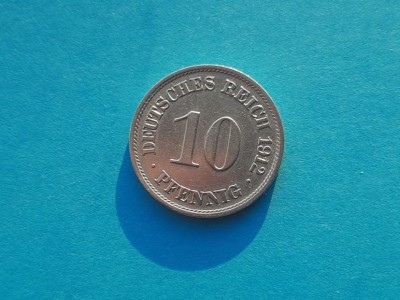 10 Pfennig 1912 Lit. J -Germania-XF++++A- foto