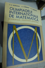 Olimpiadele internationale de matematica Morozova foto