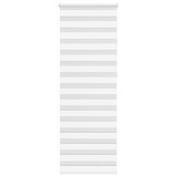 VidaXL Jaluzea tip zebra alb lățime țesătură 70,9 cm poliester