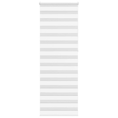 vidaXL Jaluzea tip zebra alb lățime țesătură 70,9 cm poliester foto