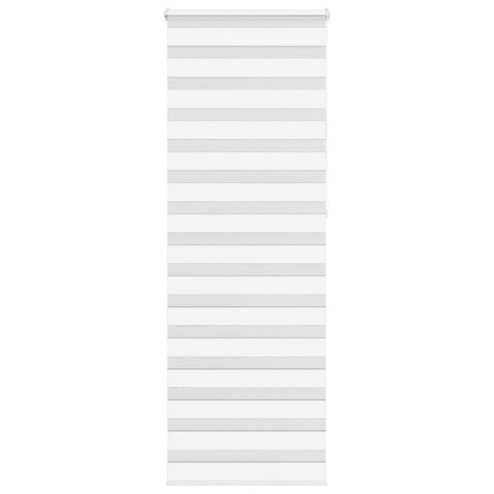 vidaXL Jaluzea tip zebra alb lățime țesătură 70,9 cm poliester