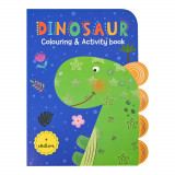 Carte de colorat cu activitati si abtibilduri - dinozaur