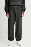 Diesel pantaloni de trening din bumbac P-MARKY-CUFF-T1 culoarea gri, cu imprimeu, A19574.0IKBR