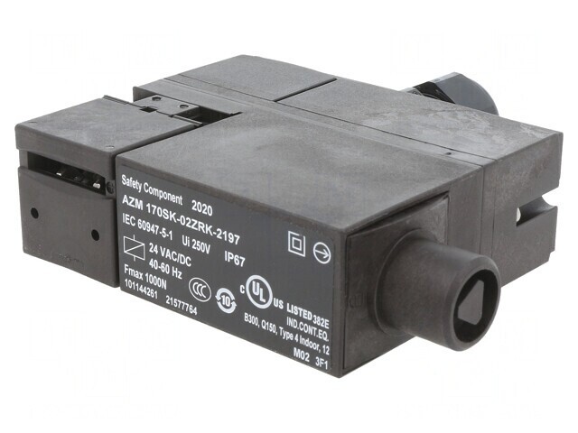 &Icirc;ntrerupător de Siguranță cu Blocare AZM 170 NC x2 IP67