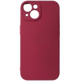 Husa silicon TPU Matte roz inchis pentru Apple iPhone 15