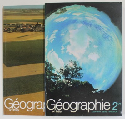 GEOGRAPHIE , CLASSE DE PREMIERE et CLASSE DE SECONDE , DEUX VOLUMES , 1981- 1982 foto