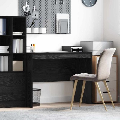 vidaXL Birou de scris Stejar negru Lemn prelucrat 100 x 50 x 76 cm foto