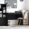 vidaXL Birou Stejar negru 100 x 50 x 76 cm Lemn compozit 869443