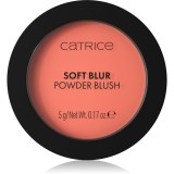 Catrice Soft Blur Powder Brush fard de obraz sub forma de pudra cu efect matifiant culoare 020 Coral Cloud 5 g