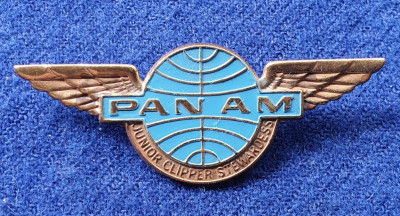 Insigna Aviatie PANAM Junior clipper stewardess foto