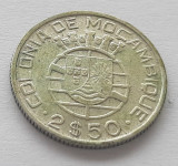 342. Moneda Mozambic 2.5 escudos 1942 - Argint 0.650, Africa